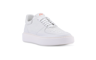 Lightweight Travel Sneaker in Ice White Leather