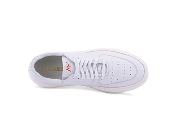 Lightweight Travel Sneaker in Ice White Leather - Ace Marks