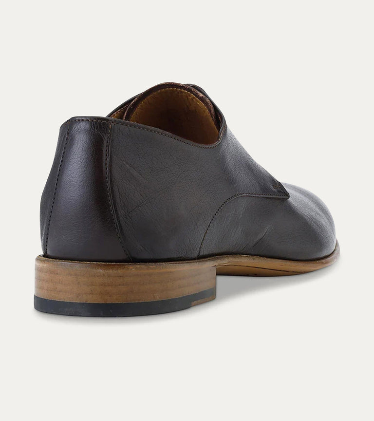 Travel Derby in Dark Brown Buffalo - Ace Marks