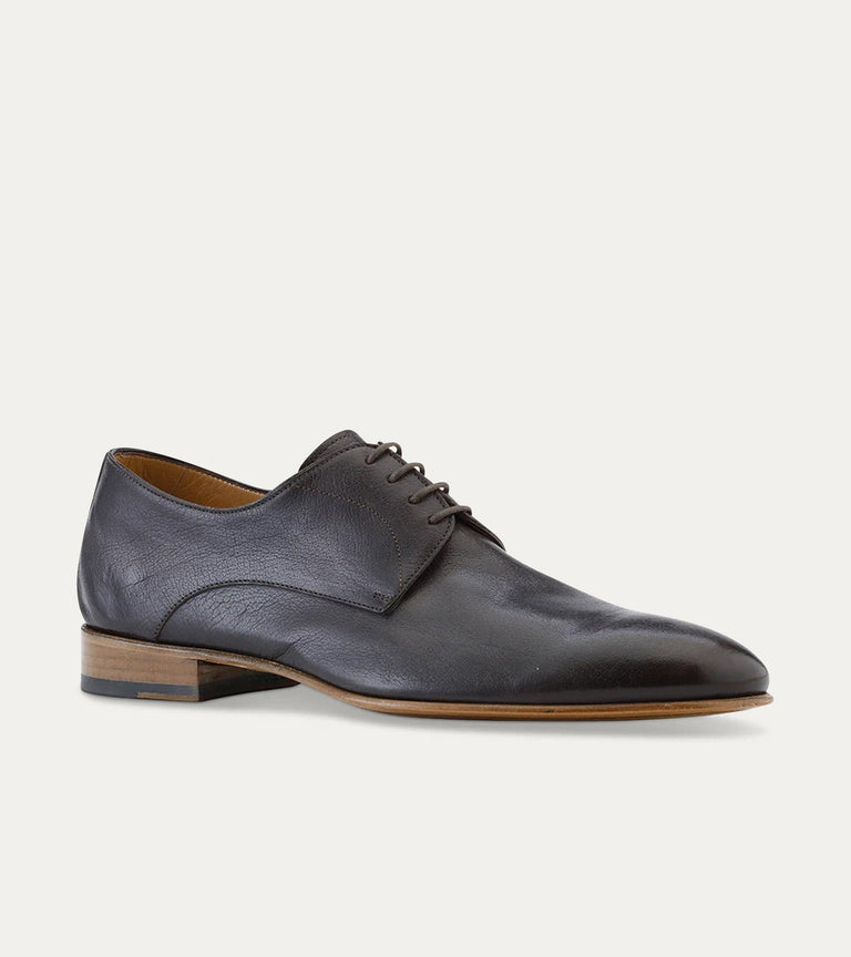 Travel Derby in Dark Brown Buffalo - Ace Marks