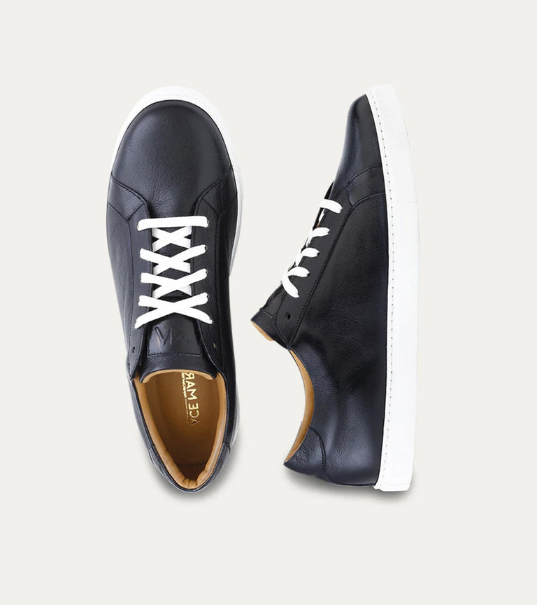 Travel Sneaker In Black Buffalo - Ace Marks
