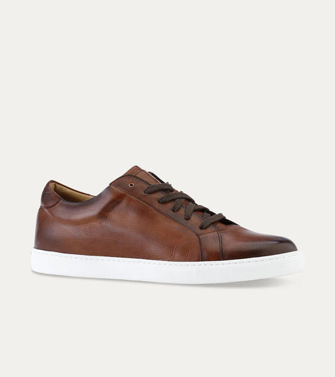 Travel Sneaker In Cuoio Buffalo - Ace Marks