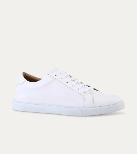 Travel Sneaker In White Buffalo - Ace Marks