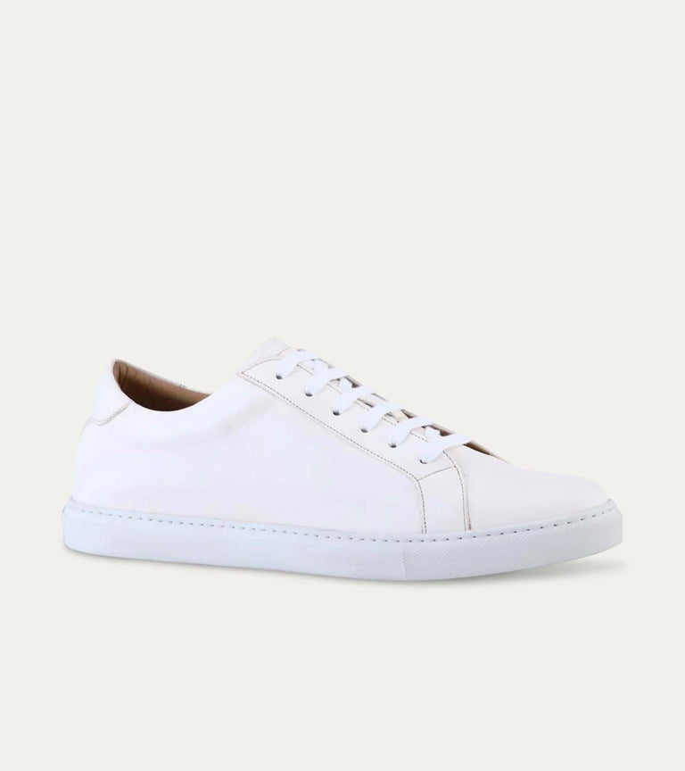 Travel Sneaker In White Buffalo - Ace Marks