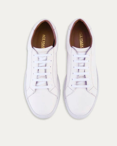Travel Sneaker In White Buffalo - Ace Marks
