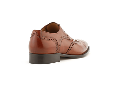 Brown italian derby dress shoe