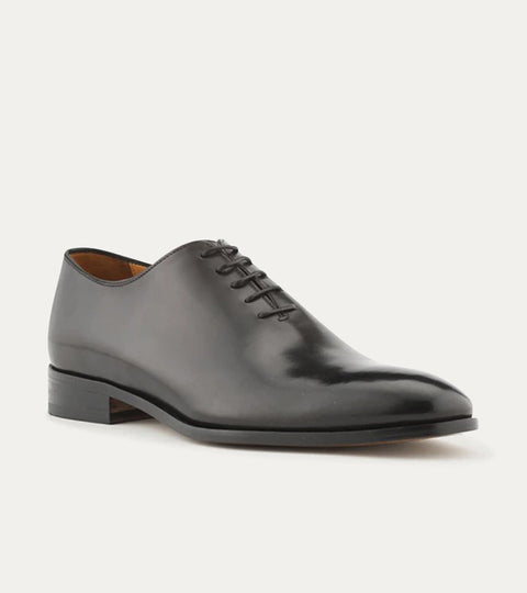 Wholecut Oxford Plain Toe Black Antique - Ace Marks