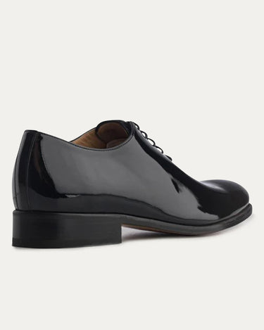 Wholecut Oxford Plain Toe Black Patent - Ace Marks