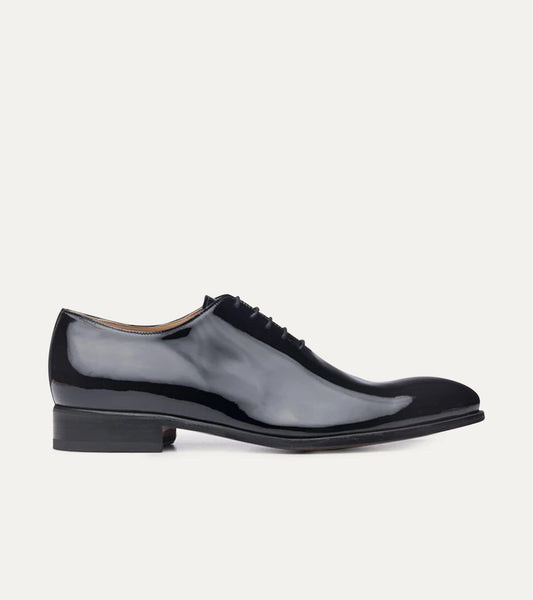 Dress Shoe Wholecut Oxford Plain Toe Black Patent – Ace Marks
