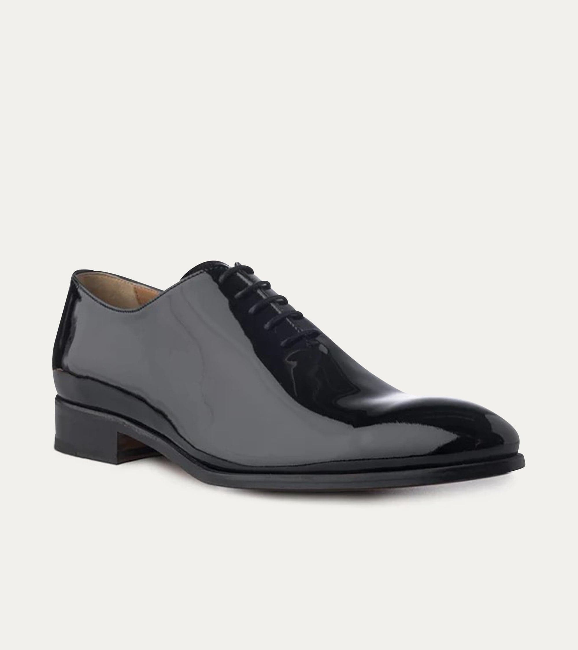 Dress Shoe Wholecut Oxford Plain Toe Black Patent D (Medium) / 9.5 Dress Shoe Wholecut Oxford Plain Toe Black Patent D (Medium) / 9.5