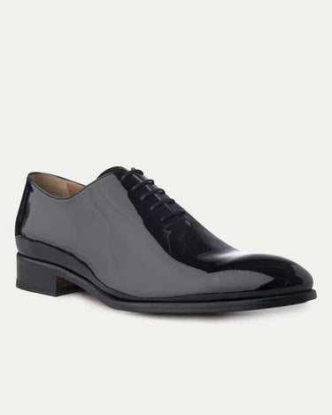 Wholecut Oxford Plain Toe Black Patent - Ace Marks