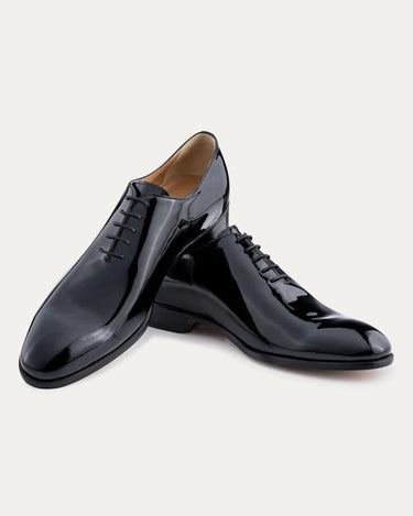 Wholecut Oxford Plain Toe Black Patent - Ace Marks