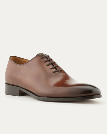 Wholecut Oxford Plain Toe Brown Antique - Ace Marks
