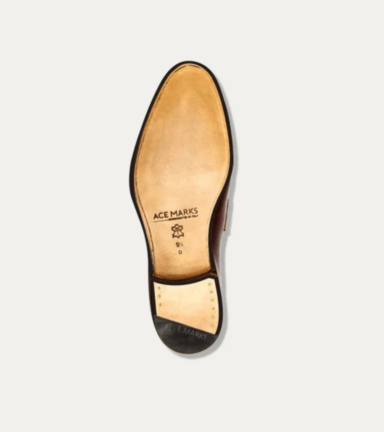 Wholecut Oxford Plain Toe Cuoio Antique - Ace Marks