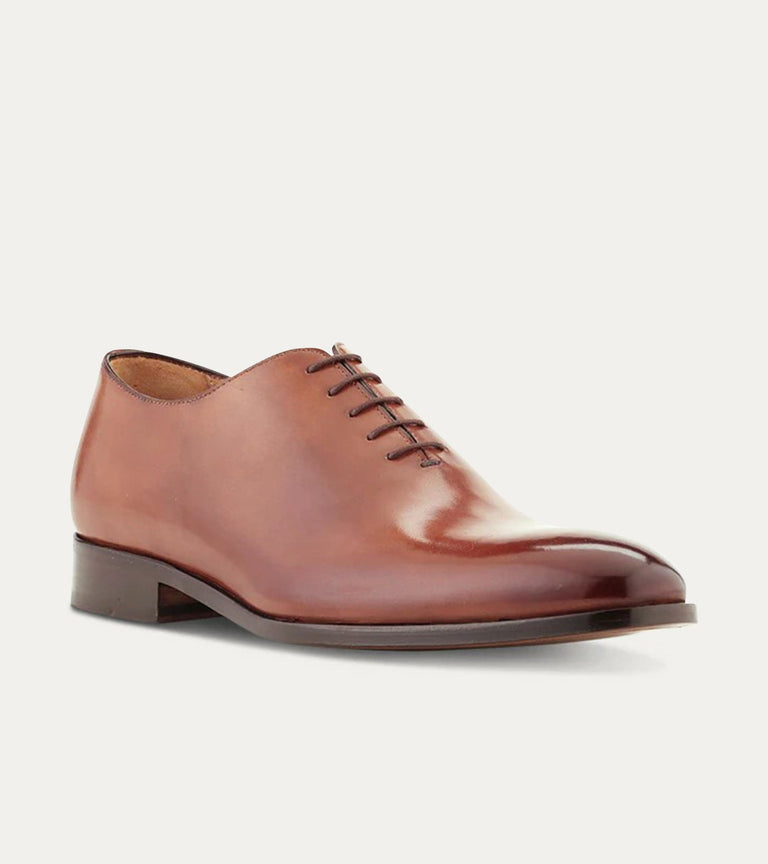 Wholecut Oxford Plain Toe Cuoio Antique - Ace Marks