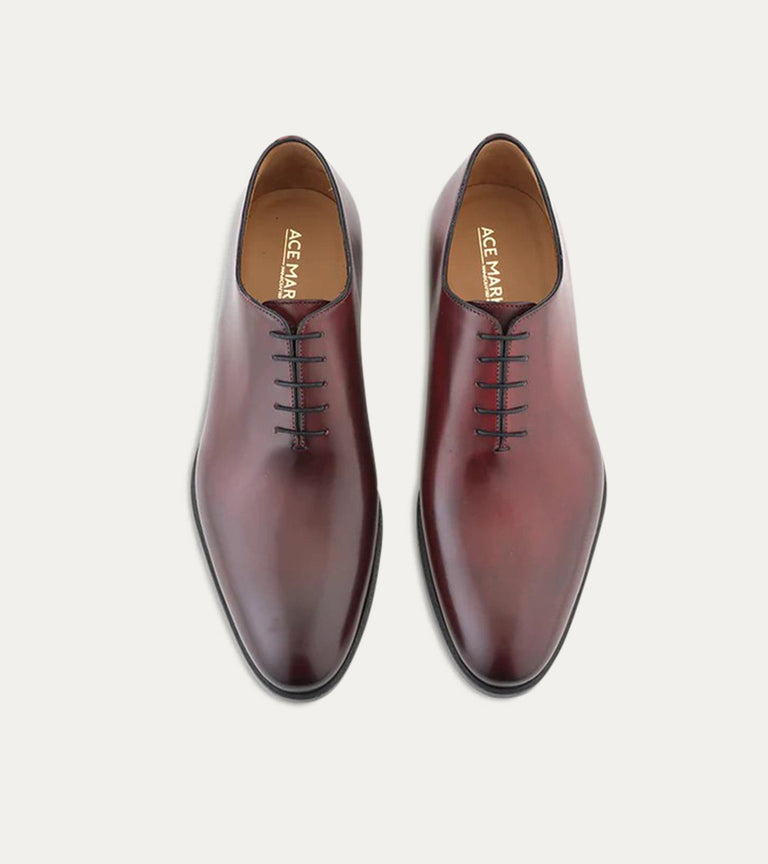 Wholecut Oxford Plain Toe Diablo Antique - Ace Marks