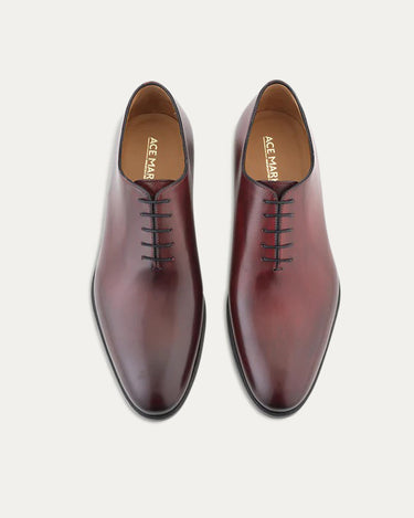 Wholecut Oxford Plain Toe Diablo Antique - Ace Marks