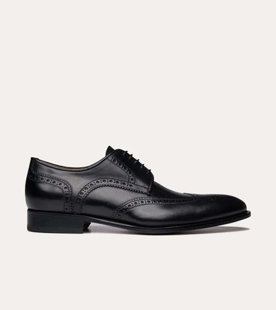 Dress Shoe Wingtip Black Antique D (Medium) / 6 Dress Shoe Wingtip Black Antique D (Medium) / 6
