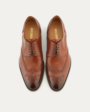 Wingtip Cognac Antique - Ace Marks