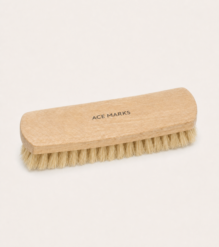 Curved Horsehair Shoe Shine Brush