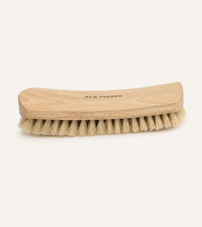 Curved Horsehair Shoe Shine Brush