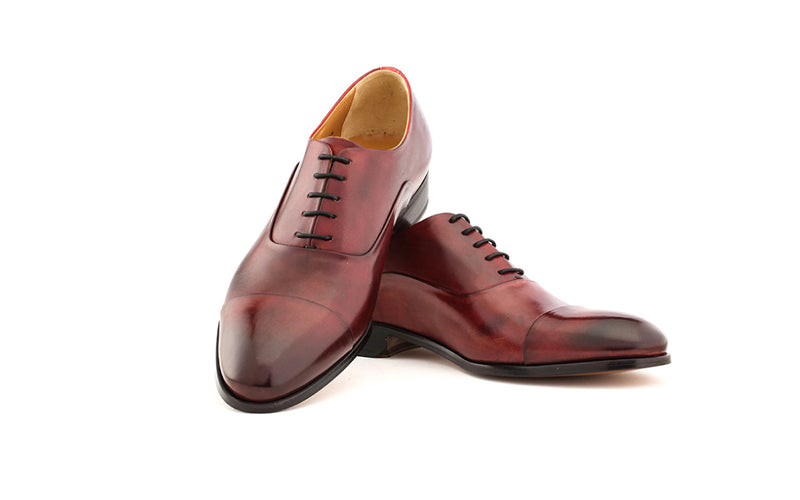 italian cap toe oxford diablo antique