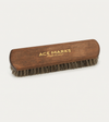 Horsehair Shoe Shine Brush - Dark Bristles