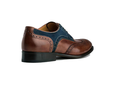 brown italian derby dress shoe