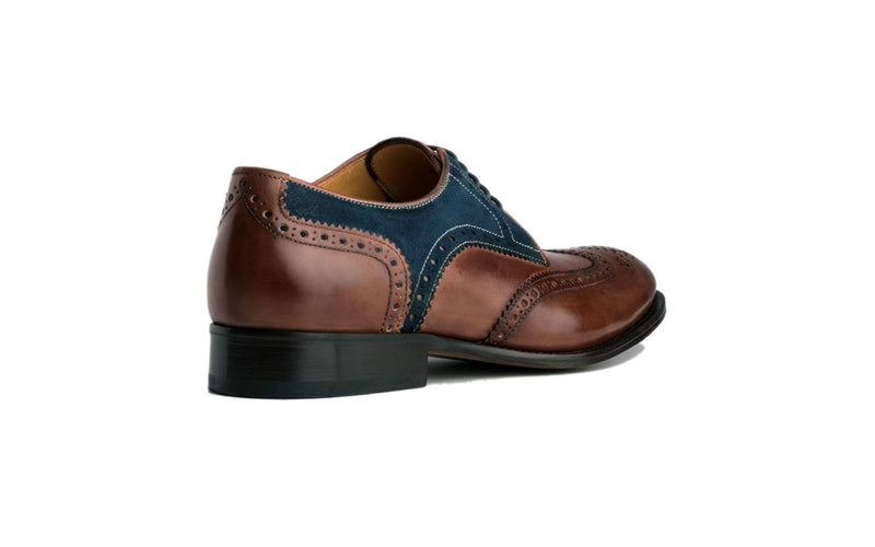 brown italian derby dress shoe
