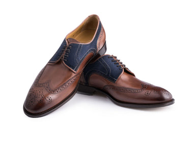 acemarks brown italian derby shoe