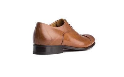 brown antique italian oxford shoe