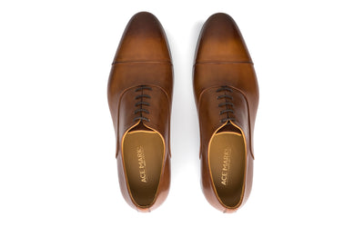 Cap Toe Oxford Siena Antique - Ace Marks