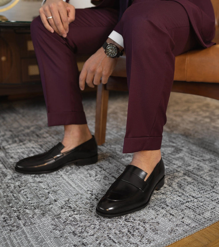 Jack Square Keeper Loafer in Black