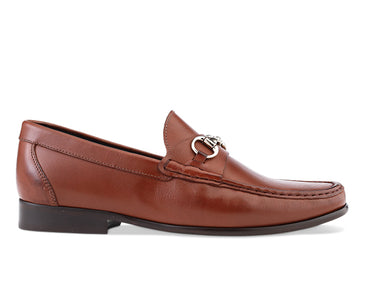 brown italian moccasin