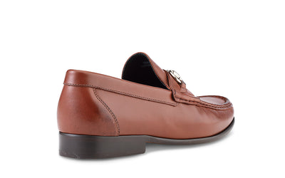 brown italian loafer moccasin 