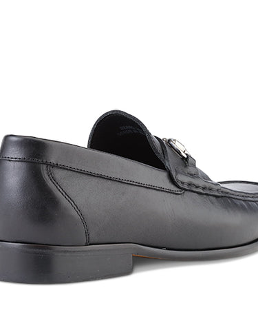 Berto Moccasin In Black Leather - Ace Marks