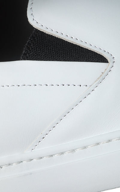 Slip On Sneaker In White Leather