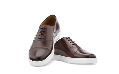 acemarks brown leather dress sneaker