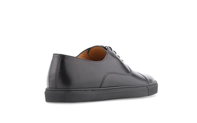 handmade black learher dress sneaker