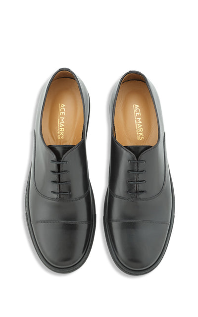 acemarks black learher dress sneaker