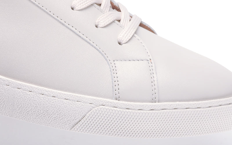 Dress Sneaker In Crema Leather