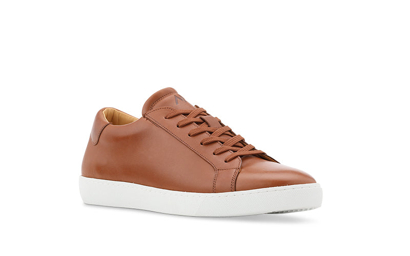Dress Sneaker In Brown Leather