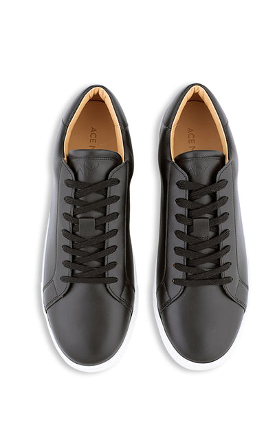 Dress Sneaker In Black Leather