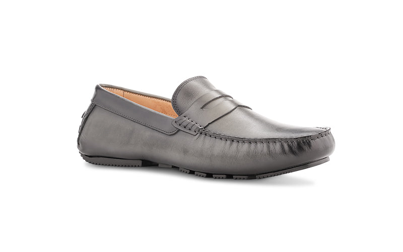 Santi Moccasin In Grey Antique