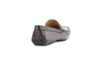 Santi Moccasin In Grey Antique