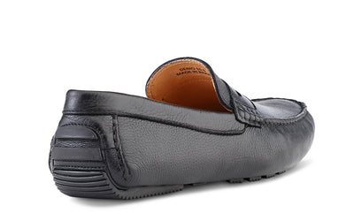 rubber sole italian moccasin