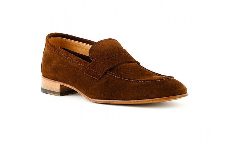 Penny Loafer Brown Suede - Ace Marks