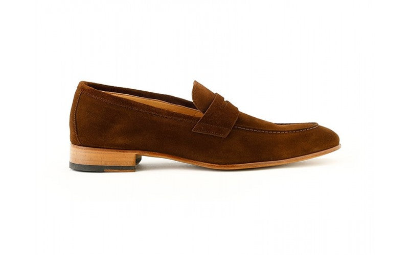 Penny Loafer Brown Suede - Ace Marks
