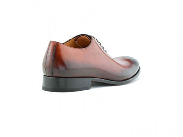 handcrafted brown dress shoe