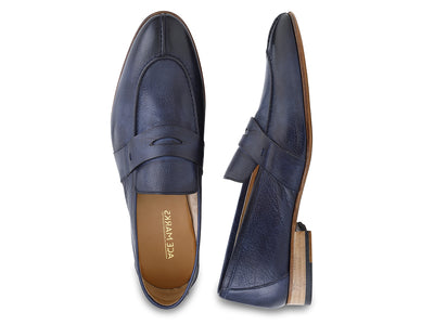 Buffalo Leather Loafer in Blue
